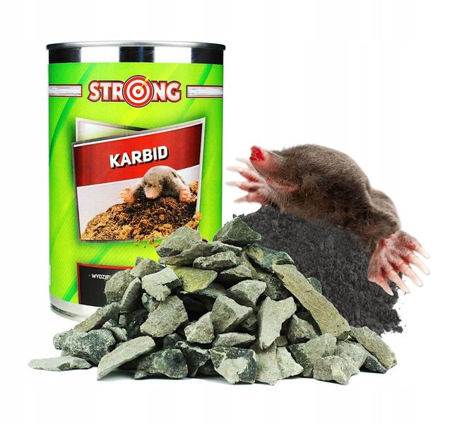 SILNY ODSTRASZACZ ŚRODEK NA KRETY NORNICE KARBID SUPER JAKOŚĆ DUŻE KAWAŁKI zdjęcie 1