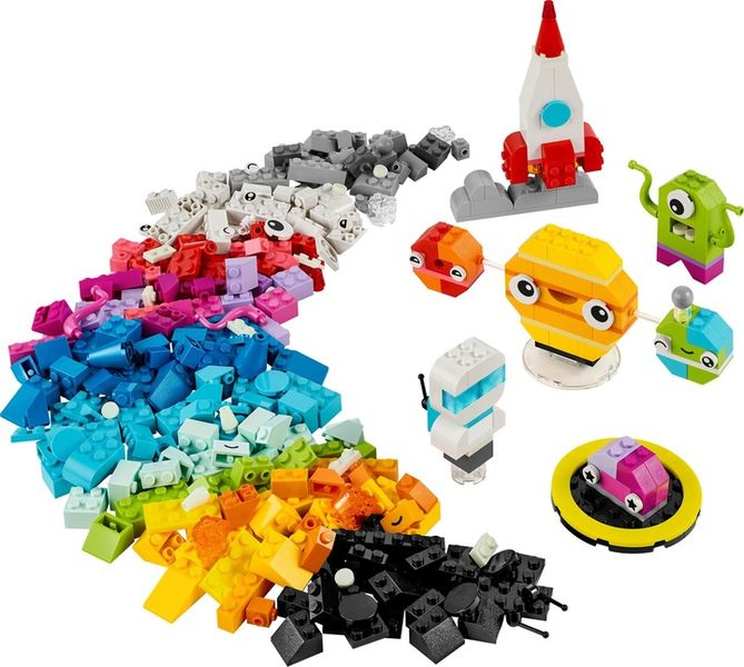 LEGO Classic Kosmos 11037 Kreatywne Planety Układ Słoneczny Świecące klocki zdjęcie 7