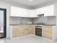 Zestaw mebli kuchennych Atlanta Białe +DS Narożne