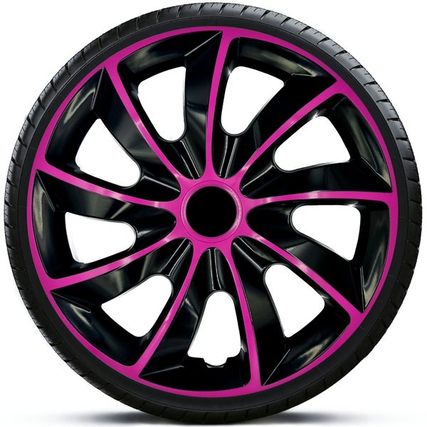 4x Kołpaki 16 cali QUAD CZARNE TUNING zdjęcie 1