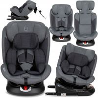 2X MOMI EMI FOTELIK SAMOCHODOWY SZARY 360° i-SIZE 0-36kg ISOFIX TOP TETHER