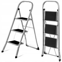 Drabina 3 - stopniowa do 150 kg stopnie antypoślizgowe