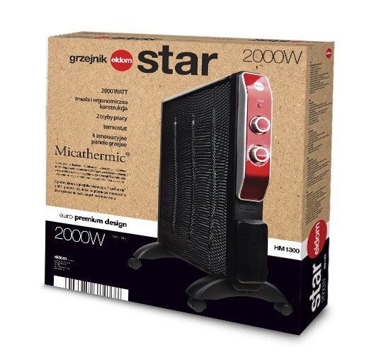 Grzejnik konwektorowy Eldom HM1300 2000W czarny zdjęcie 5