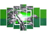 OBRAZ GREEN SUNSET NATURA