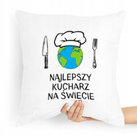 Poduszka Dla Kucharza Prezent Najlepszy Na Świecie Z Nadrukiem Ze Zdjęciem
