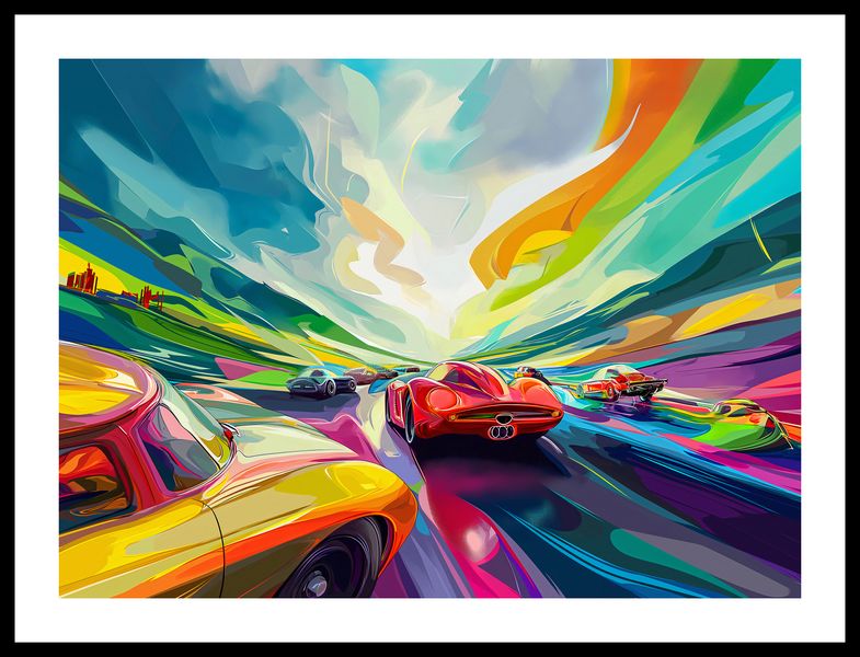 Plakat 55x40cm Wyścig Przy Barwach zdjęcie 3