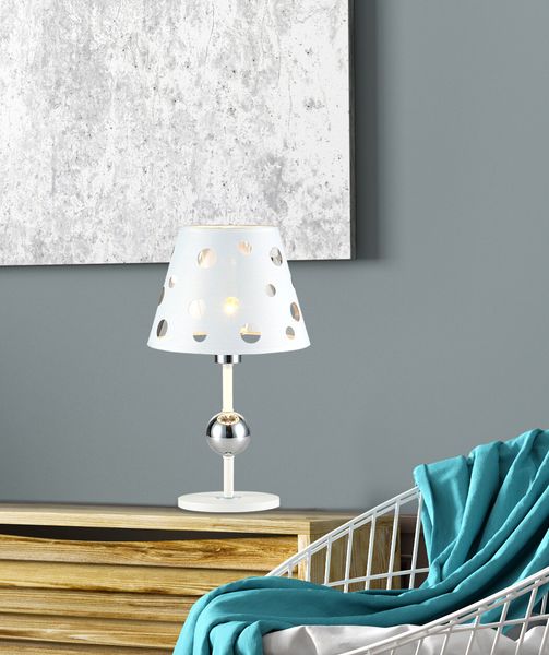 Lampa Stołowa Batley Biały zdjęcie 2