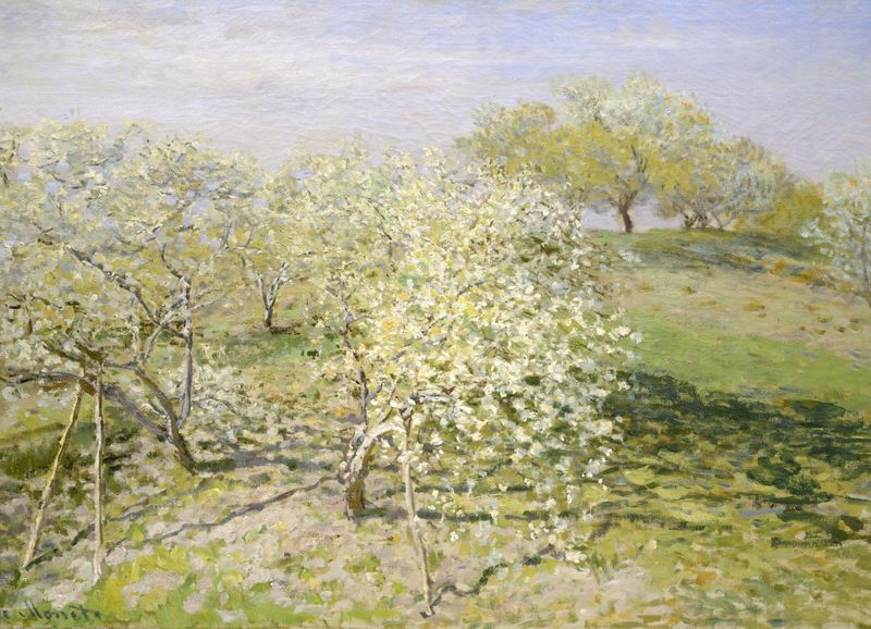 Plakat 18x13cm Spring, Monet Vintage do Salonu zdjęcie 1