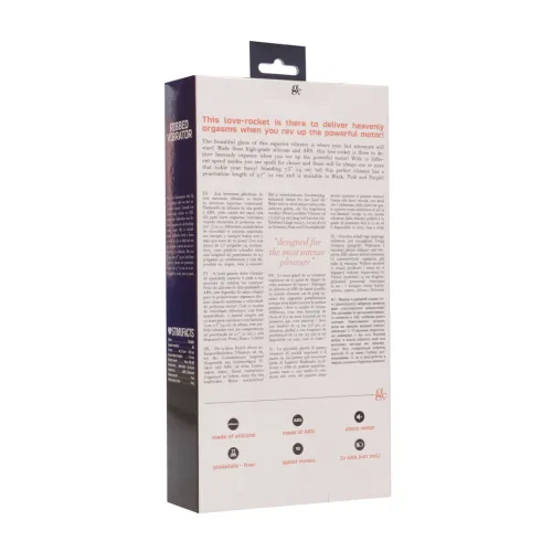 gc by shots - wibrator żebrowany silikonowy 19 cm, 10 trybow, czarny na Arena.pl