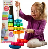 FAT BRAIN TOYS SPIN AGAIN ZAKRĘCONA WIEŻA PIRAMIDA