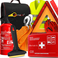 GAŚNICA 1KG APTECZKA SKROBACZKA 575 LINKA KAMIZELKA TORBA TRÓJKĄT ZESTAW