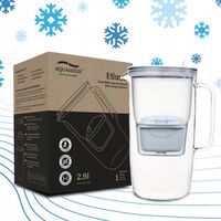 DZBANEK FILTRUJĄCY SZKLANY ETIUDA BIAŁY + WKŁAD PURE+ AQUALOGIS 2.9L