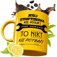 Złoty Kubek Premium Dla Striptizerki Prezent Z Nadrukiem Ze Zdjęciem