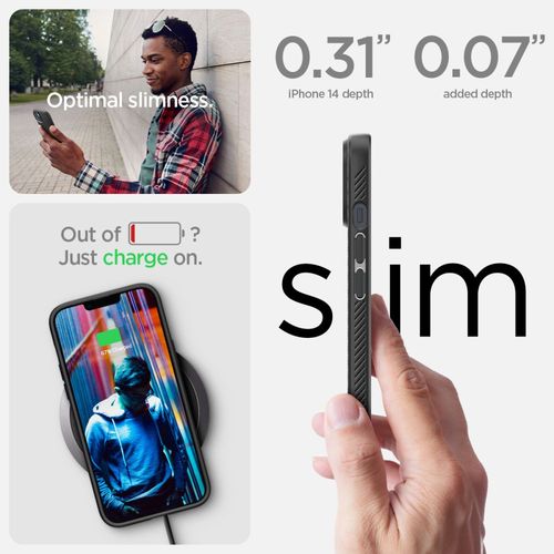 SPIGEN LIQUID AIR IPHONE 14 PLUS / 15 PLUS MATTE BLACK na Arena.pl