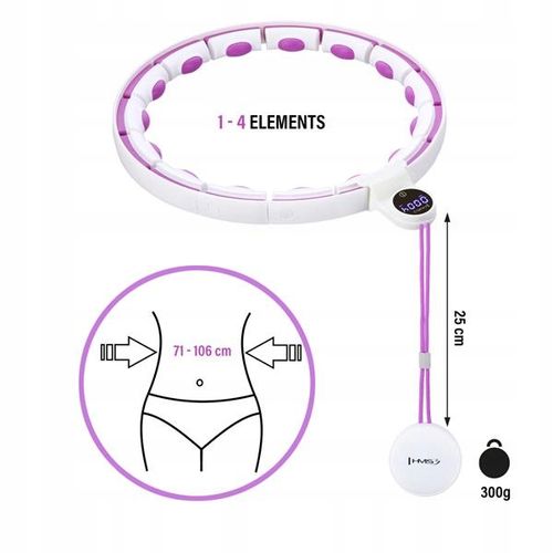 Hula hop z wypustkami HMS 43 cm biały na Arena.pl