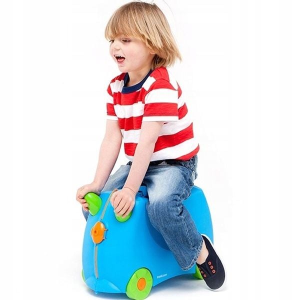 WALIZKA TRUNKI JEŻDŻĄCA WALIZECZKA JEŹDZIK 2w1 zdjęcie 5