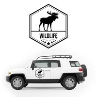 NAKLEJKA NA BOK AUTA napis KAMPER przyczepę kempingową camper samochód 50cm