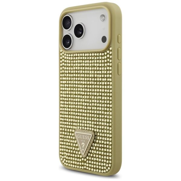 Etui Guess Rhinestone Triangle Logo do iPhone 17 Pro Max złoty zdjęcie 2