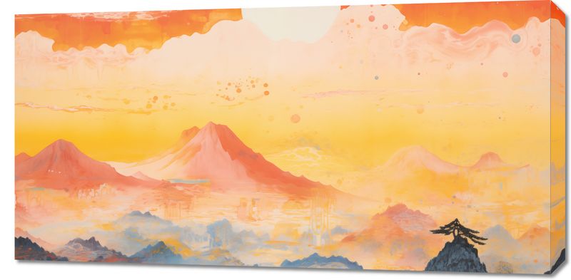 Obraz 100x50cm Świt nad Krainą Ciszych Gór zdjęcie 1