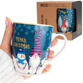Kubek Ceramiczny, Świąteczny Motyw, Wzór Bożonarodzeniowy, 300Ml