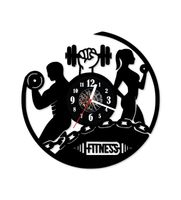 Zegar ścienny z płyty winylowej 258.13 Fitness