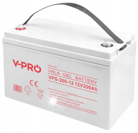 AKUMULATOR ŻELOWY 12V 220Ah ŁÓDŹ KAMPER DZIAŁKA SOLAR PRZETWORNICA UPS VPRO