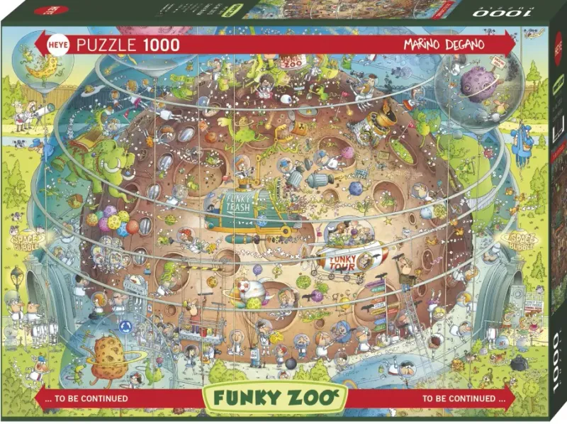 Puzzle 1000 elementów. Funky Zoo zdjęcie 1