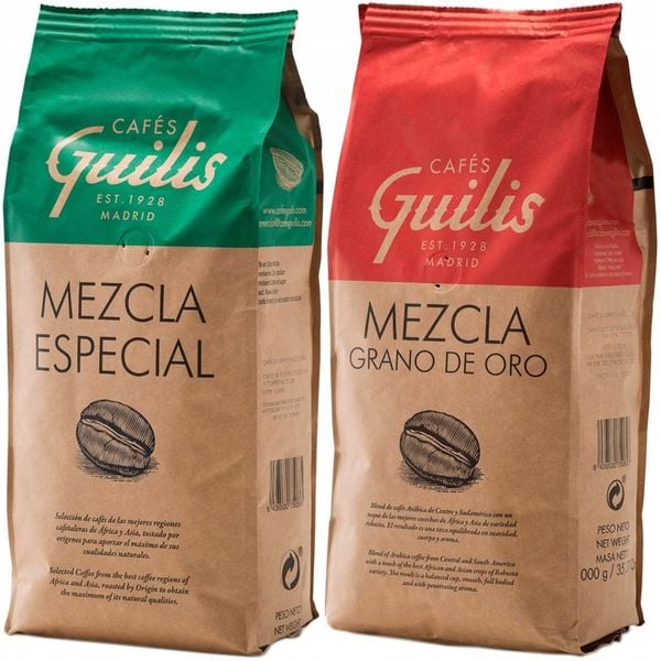 KAWA ZIARNISTA GUILIS MEZCLA 2x1KG mieszana Kawa do Ekspresu Crema Espresso zdjęcie 1