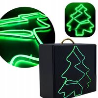 CHOINKA ŚWIĄTECZNA NEON LED ZIELONA XXL