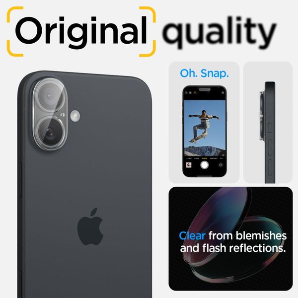 osłona aparatu spigen optik glas.tr camera protector 2-pack iphone 16 zdjęcie 12