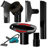 UNIWERSALNE KOŃCÓWKI DO ODKURZACZA 6W1 ADAPTER SZCZOTKA SSAWKA ZESTAW