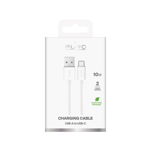 kabel przewód usb-a - usb-c 10w tpe 2m - biały na Arena.pl