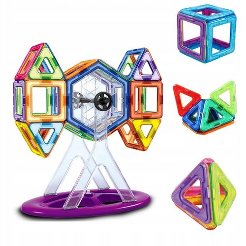 KLOCKI MAGNETYCZNE PANELE NEODYMOWE 76 EL ZESTAW na Arena.pl