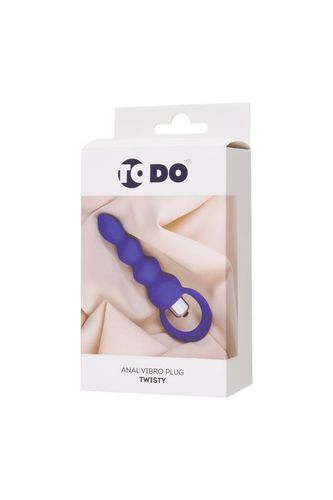 todo by toyfa anal plug twisty, silicone, purple, 14 cm, o 3.2 cm na Arena.pl