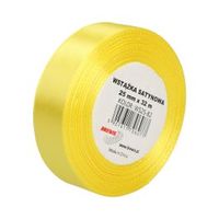 WSTĄŻKA SATYNOWA 25MM X 32M WS25-82 BREWIS KANARKOWY