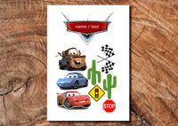 Wydruk cukrowy na tort A4 Auta cars złomek napis DIY