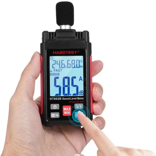 DECYBELOMIERZ Z FILTREM A/C 30-130DB 125MS LCD zdjęcie 3