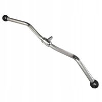 DRĄŻEK UCHWYT DO WYCIĄGU ATLASU ZAKRZYWIONY DŁUGI STALOWY ĆWICZEŃ SIŁOWNIĘ