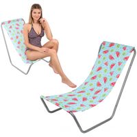 LEŻAK OGRODOWO PLAŻOWY SKŁADANY I TORBA FRUIT MELON