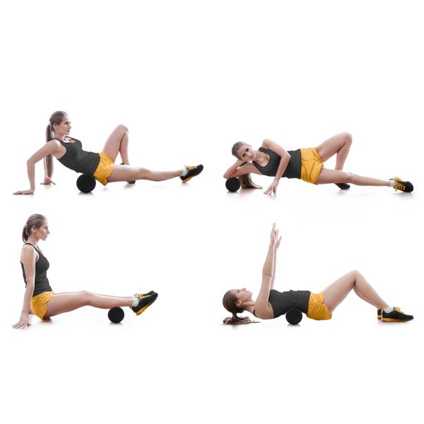 Roller wałek do ćwiczeń EVA NS-963 czarny zdjęcie 7