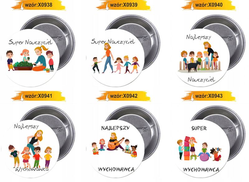 Przypinki buttony HAPPY TEACHER'S DAY zdjęcie 3