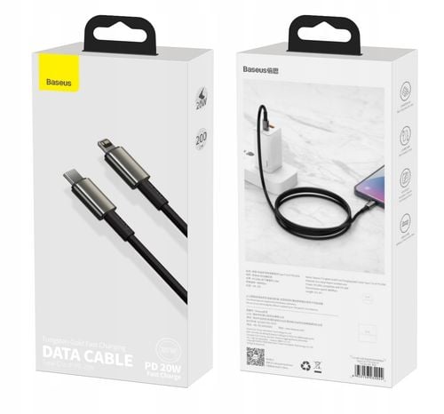 Kabel niktrade USB typ C - Apple Lightning 2 m czarny na Arena.pl