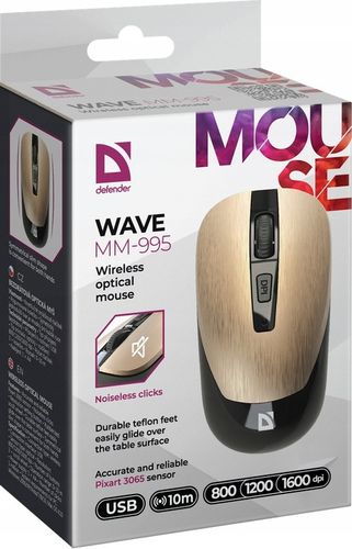 Myszka Bezprzewodowa Komputerowa Cichy Klik Mysz Optyczna Sensor PIXART na Arena.pl