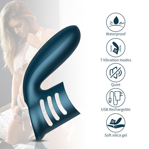 wibrator silicone ring blue usb 7 function na Arena.pl