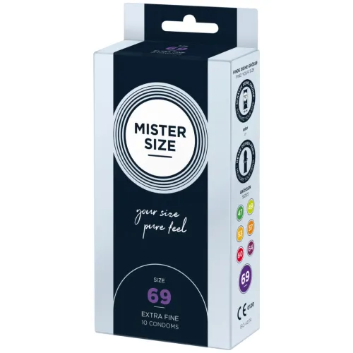 mister size 69 mm - precyzyjne prezerwatywy, opakowanie 10 sztuk na Arena.pl