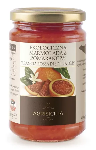 Marmolada Z Czerwonych PomaraŃczy BIO 360 g - Agrisicilia na Arena.pl