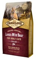 carnilove cat lamb & wild boar sterilised 2kg