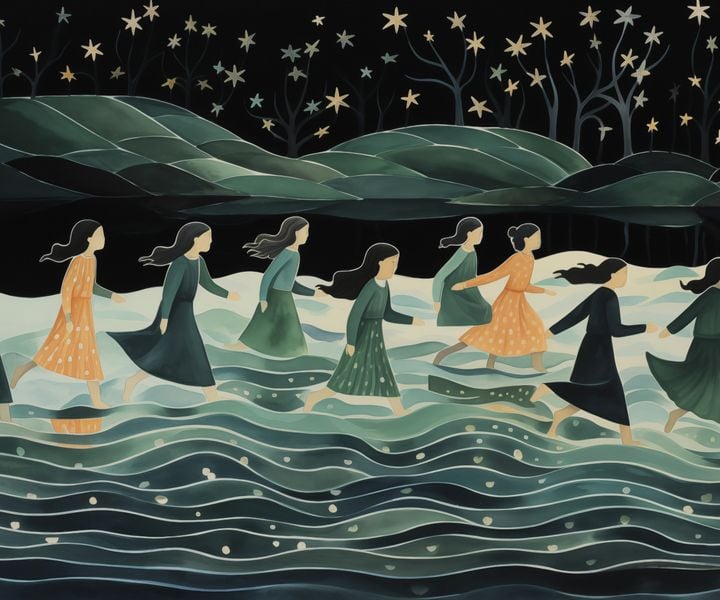 Plakat 60x50cm Nocna Procesja zdjęcie 1