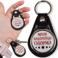 Brelok najlepszego chłopaka prezent upominek dzień chłopaka okrągły