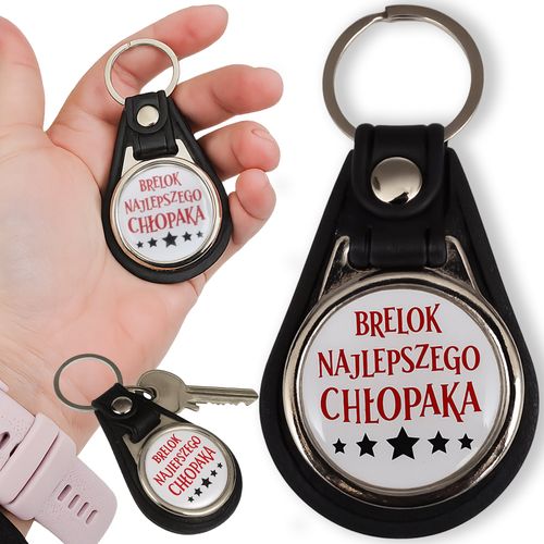 Brelok najlepszego chłopaka prezent upominek dzień chłopaka okrągły na Arena.pl